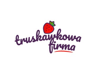 Projekt logo dla firmy Truskawkowa Firma | Projektowanie logo